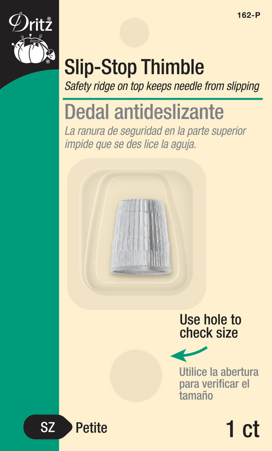 162-P|Dritz Slip-Stop Thimble, Petite