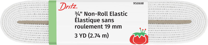 Load image into Gallery viewer, 9506W|Dritz 3/4" Non-Roll Elastic, White, 3 yd