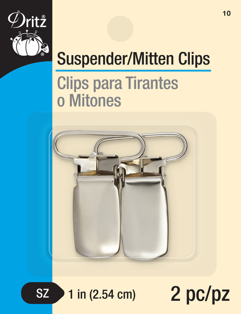 Chargez l'image dans la visionneuse de la galerie, 10|Dritz 1" Suspender/Mitten Clips, 2 pc, Nickel