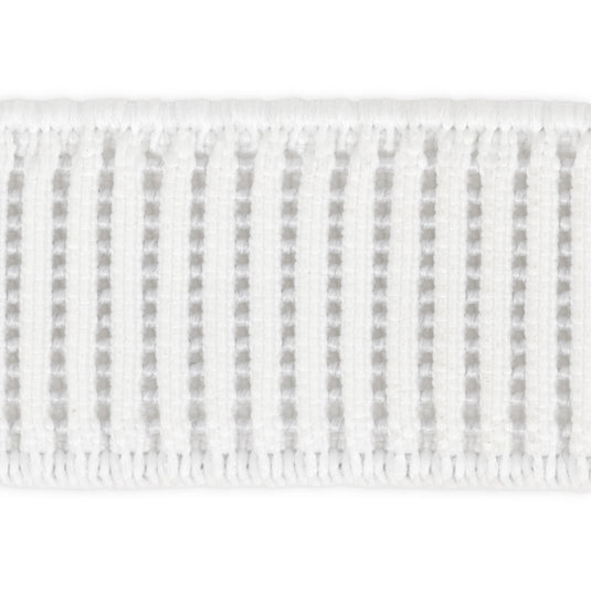 9301W|Dritz 3/4" Ribbed Non-Roll Elastic, White, 1 yd