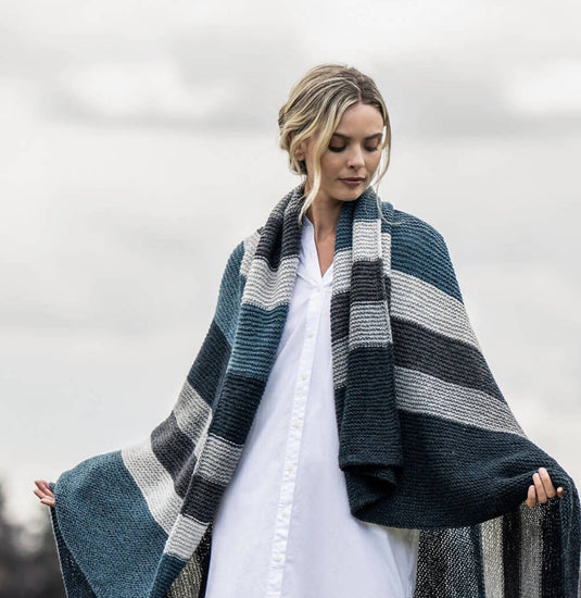 BSF-202308|Blue Sky Fibers Berkley Blanket Pattern, Free PDF Pattern