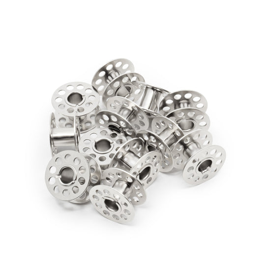 939|Dritz Class 15 Box of Bobbins, Clear, 12 pc