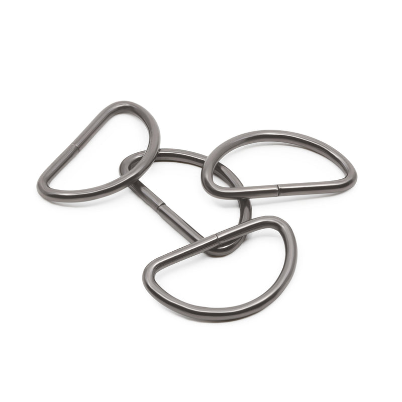 Load image into Gallery viewer, 117-112-1|Dritz 1-1/2" D-Rings, Black, 4 pc
