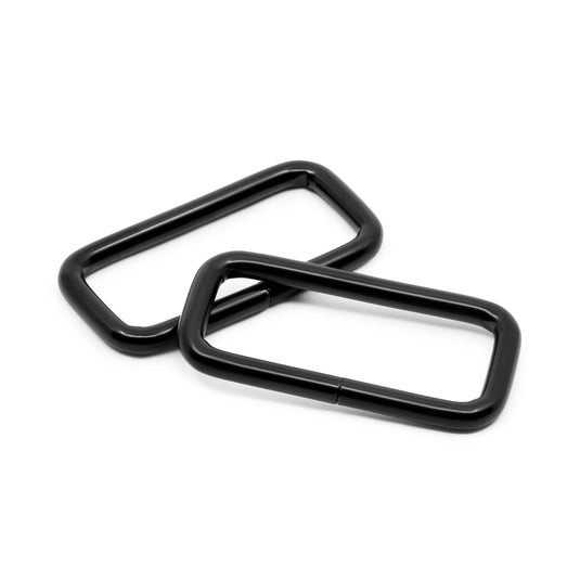 781-1|Dritz 1-1/2" Rectangle Rings, Black, 2 pc