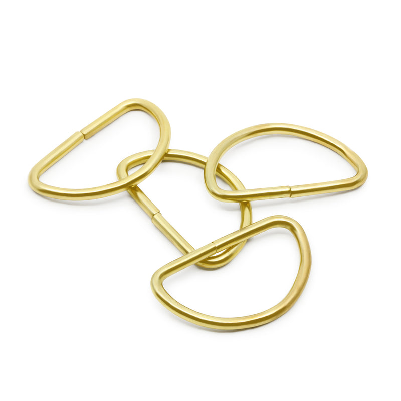 Load image into Gallery viewer, 117-114-35|Dritz 1-1/4" D-Rings, Gilt, 4 pc