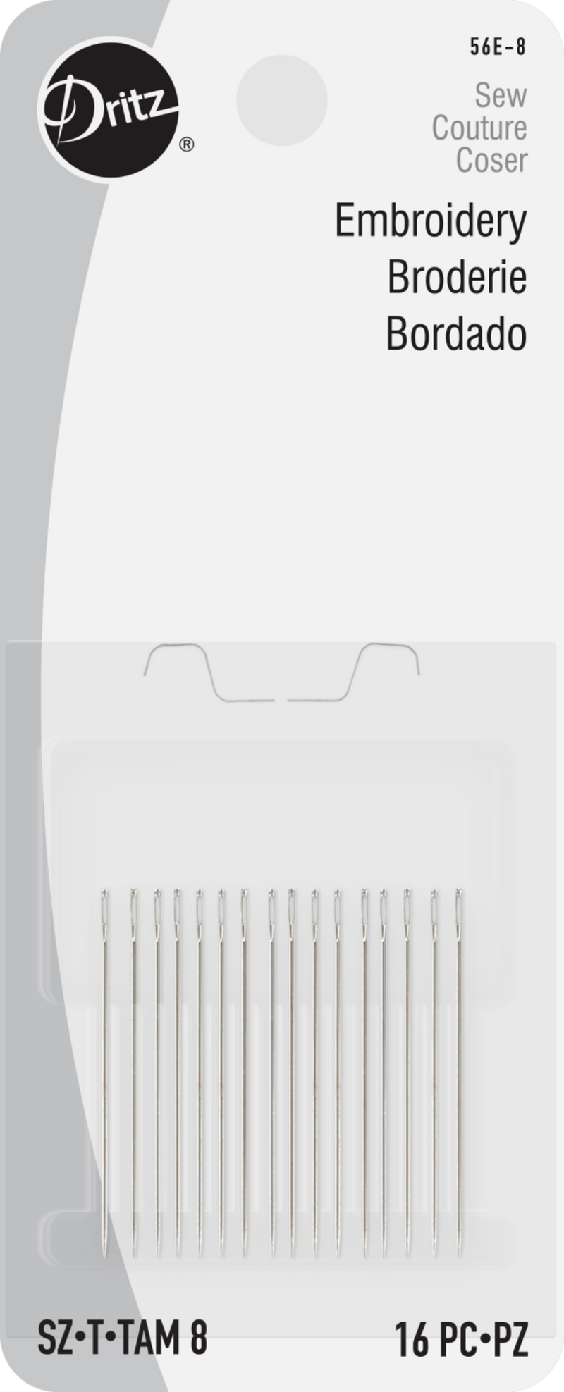 Load image into Gallery viewer, 56E-8|Dritz Embroidery Hand Needles, Size 8, 16 pc
