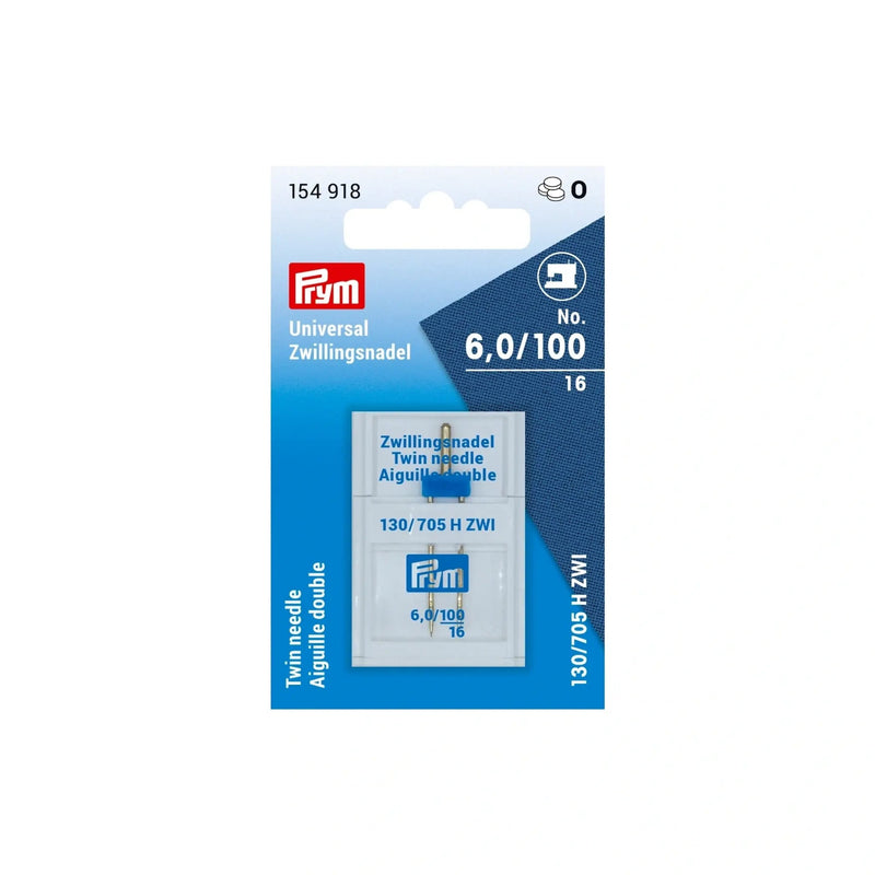 Load image into Gallery viewer, 154918|Prym Double Sewing Machine Needle, Size 6 (No.100)