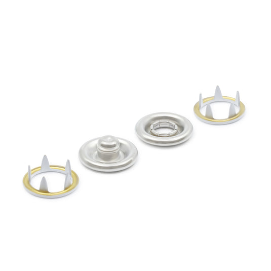 16-9|Dritz 7/16" Snap Fasteners, 7 Sets, White