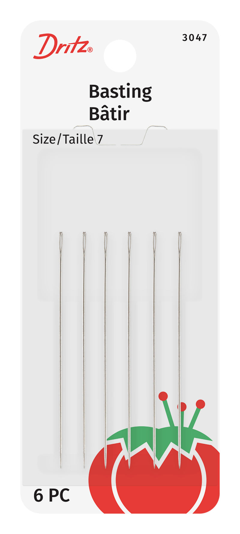 Load image into Gallery viewer, 3047|Dritz Quilters Basting Needles, Size 7, 6 pc
