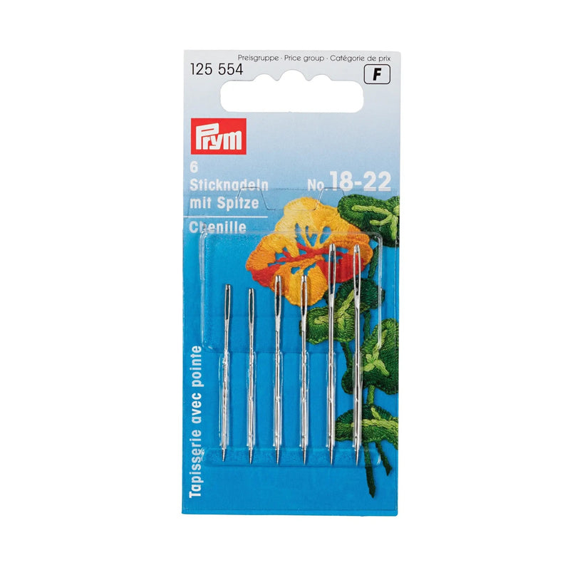 Chargez l'image dans la visionneuse de la galerie, 125554|Prym Chenille Needles, No. 18-22, 6 PC
