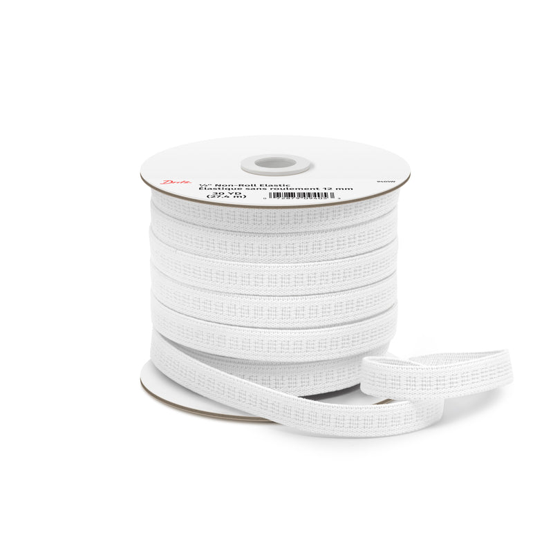 Load image into Gallery viewer, 9405W|Dritz 1/2" Ribbed Non-Roll Elastic, White, 30 yd