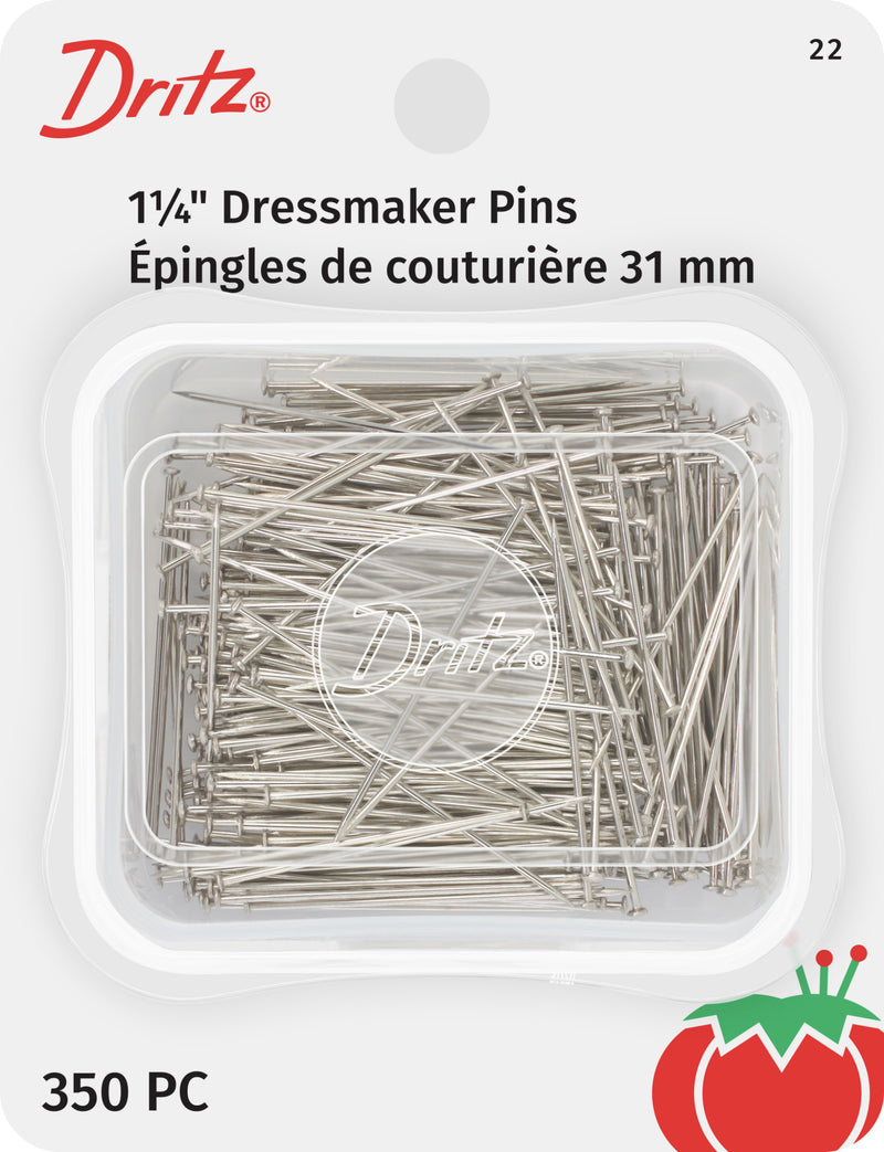Load image into Gallery viewer, 22|Dritz 1-1/4" Dressmaker Pins, Nickel, 350 pc
