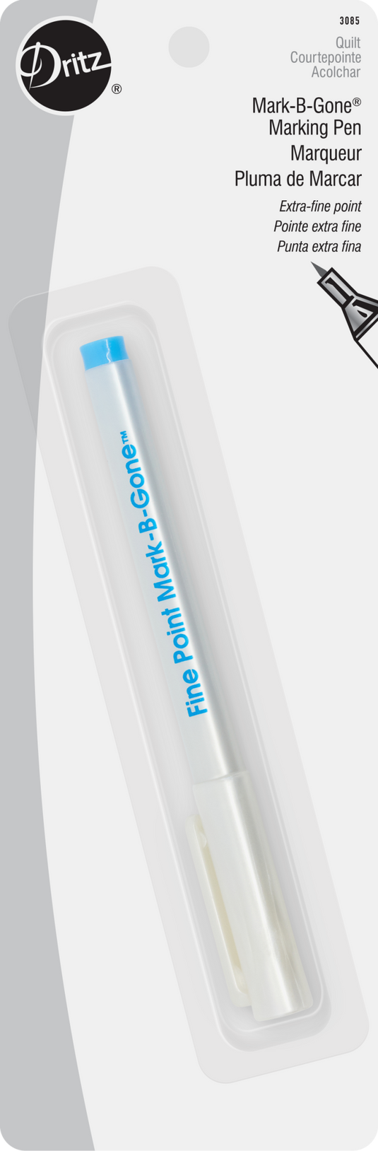 3085|Dritz Mark-Be-Gone Pen, Fine Point, Blue