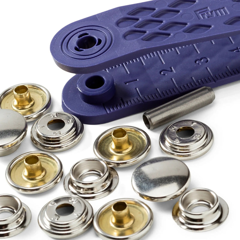 Load image into Gallery viewer, 390211|Prym YACHT&amp;CARAVAN screw-on 15 mm silver 10pc