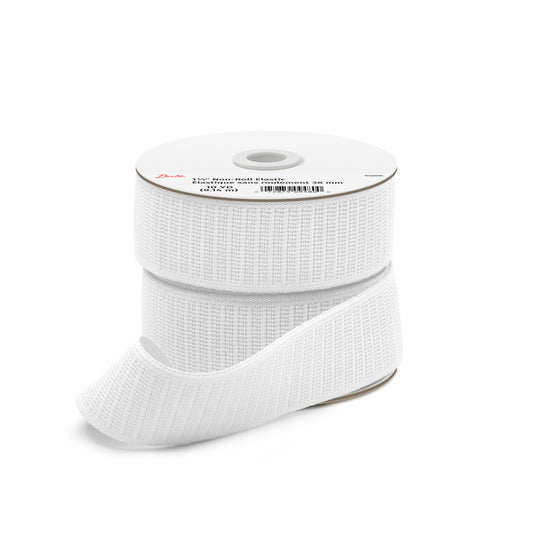 9480W|Dritz 1-1/2" Non-Roll Elastic, White, 10 yd