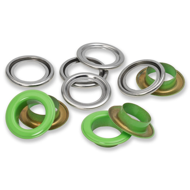 Load image into Gallery viewer, 542565|Prym Eyelets with washers 14 mm light green 15pc