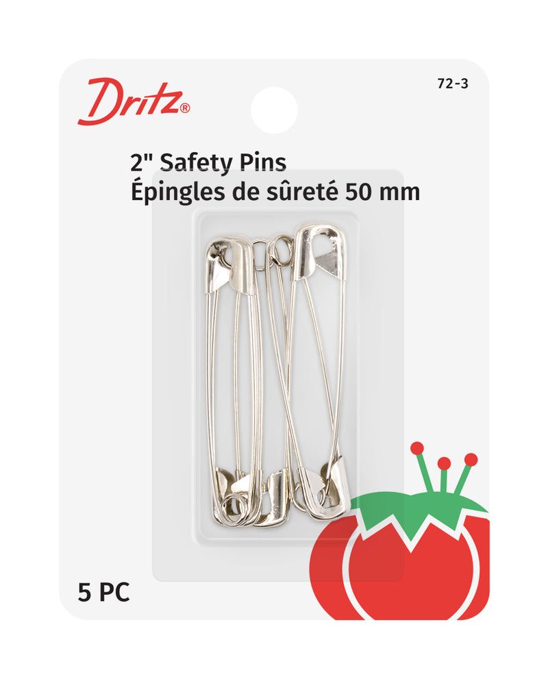 Chargez l'image dans la visionneuse de la galerie, 72-3|Dritz 2" Safety Pins, Nickel, 5 pc