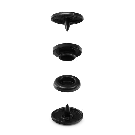 11179-1|Dritz 1/2" Plastic Snaps, Black, 60 Sets