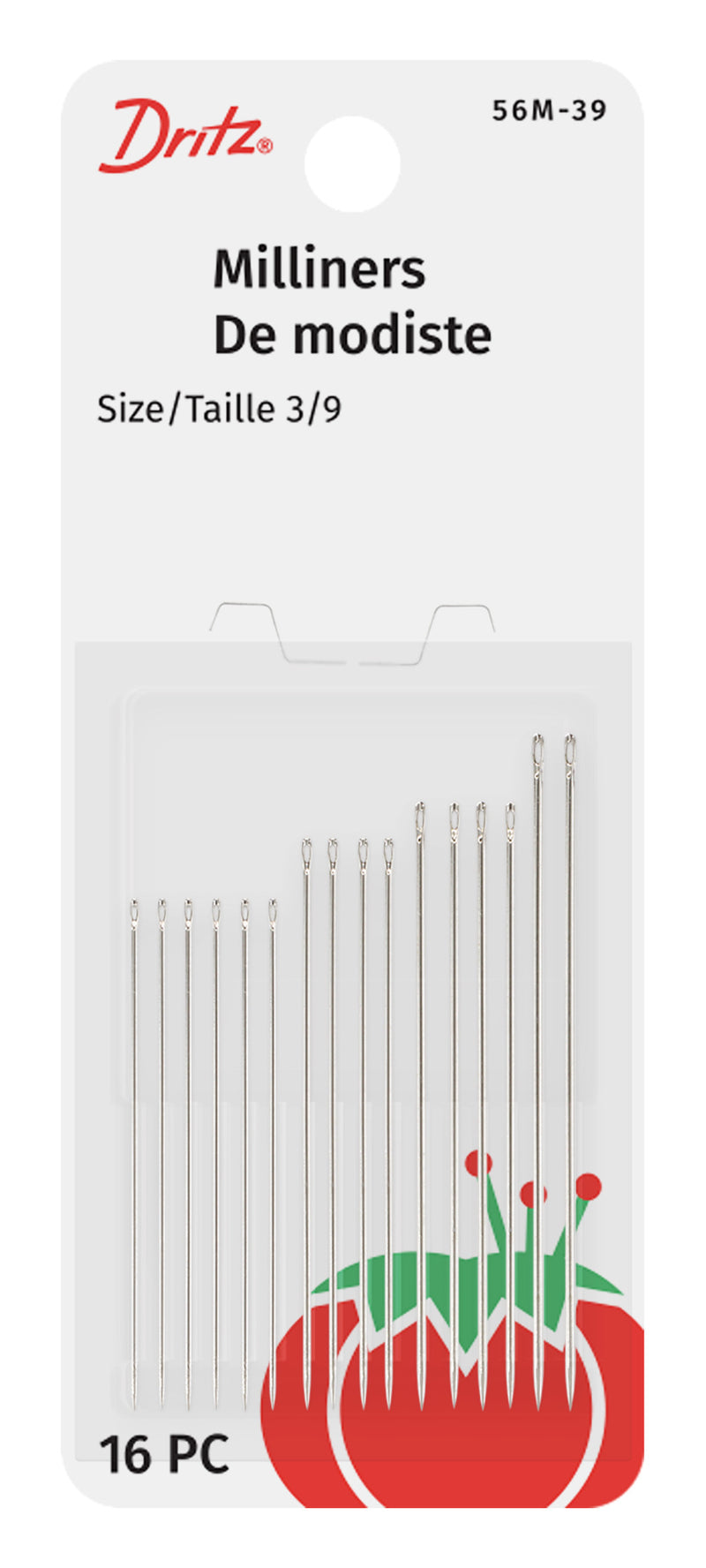 Chargez l'image dans la visionneuse de la galerie, 56M-39|Dritz Milliners Hand Needles, Size 3/9, 16 pc