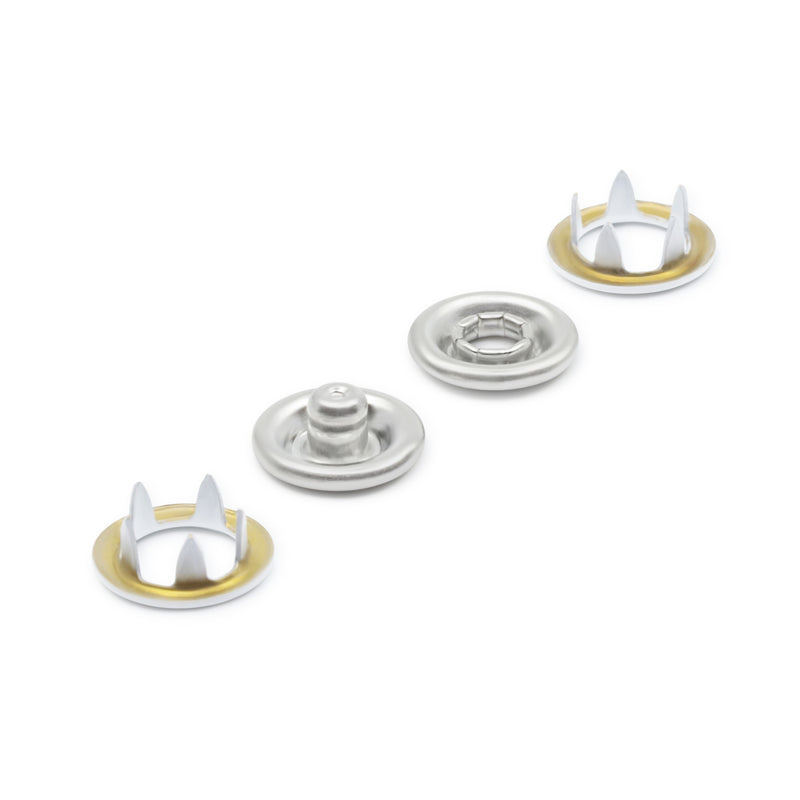 Load image into Gallery viewer, 15-9|Dritz 3/8" Snap Fasteners, 7 Sets, White