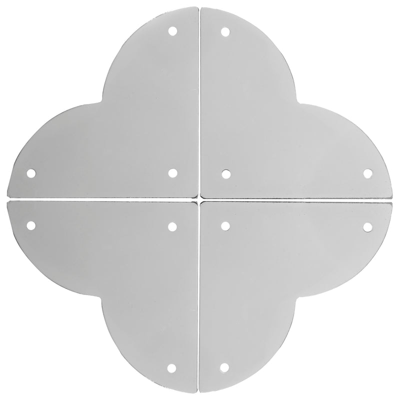 Load image into Gallery viewer, 44793-65|Dritz Smooth Quatrefoil Corners, Large, Nickel, 4 pc