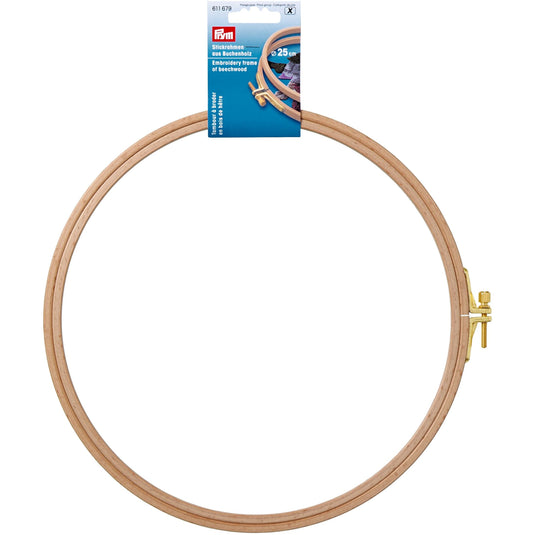 611679|Prym Embroidery Frame, Beechwood, 25cm