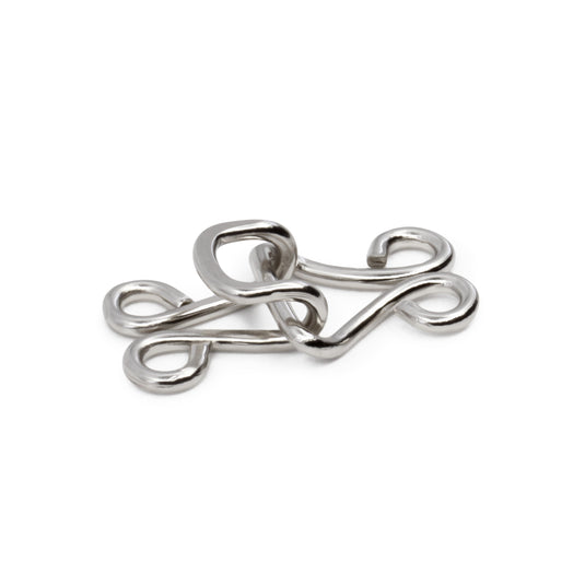 97-65|Dritz Coat Hooks & Eyes, 4 pc, Nickel