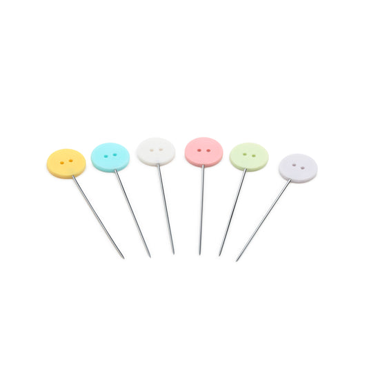 67|Dritz Flat Button Head Pins, Assorted, 50 pc