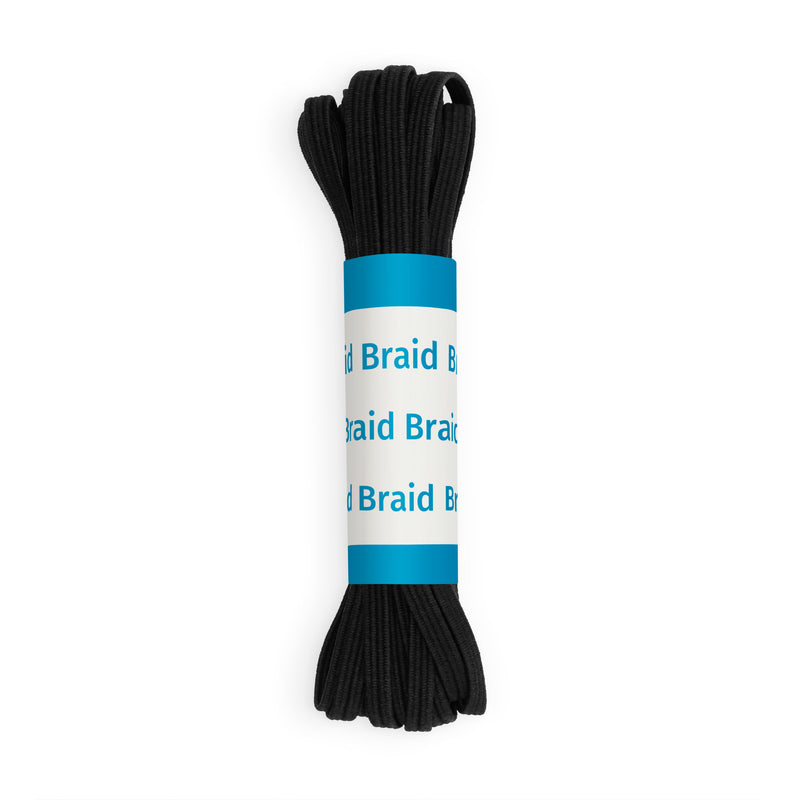 Load image into Gallery viewer, 9329B|Dritz 1/8" Black Braided Elastic, 4 yd
