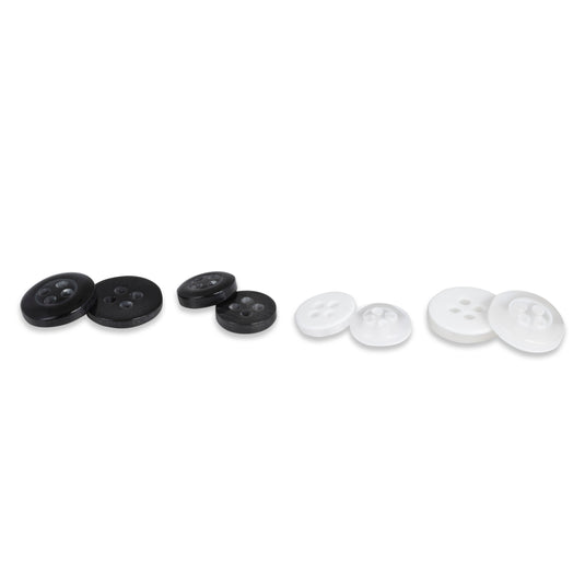 25566|Dritz Shirt Buttons, Assorted, 9 & 11mm, 20 PC
