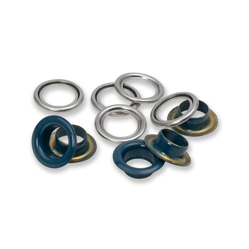 Load image into Gallery viewer, 542543|Prym Eyelets with washers 11 mm Navy Blue 20pc