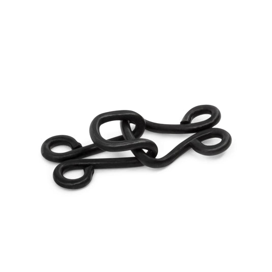 97-1|Dritz Coat Hooks & Eyes, 4 pc, Black