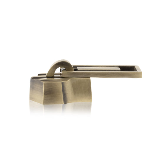 47201-38|Dritz Brass Zipper Pull, Antique Brass