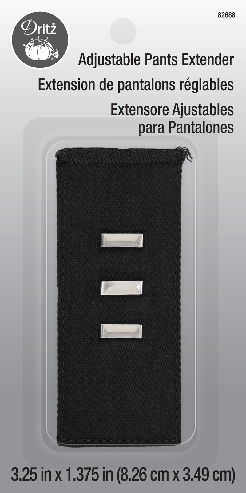 Cargue la imagen en el visor de la galería, 82688|Dritz Adjustable Pants Extender Hook, Black