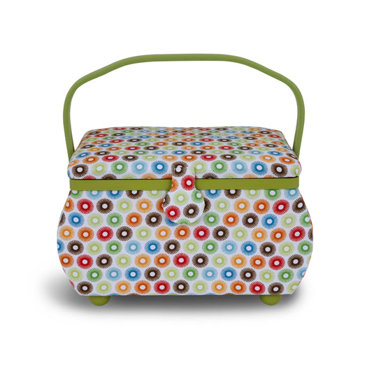 Z10237-211|Dritz Curved Sewing Basket, Large