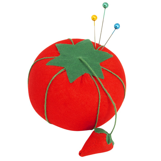 732|CW29|Dritz 2.75" Tomato Pin Cushion in Bulk, 24 Count, Red