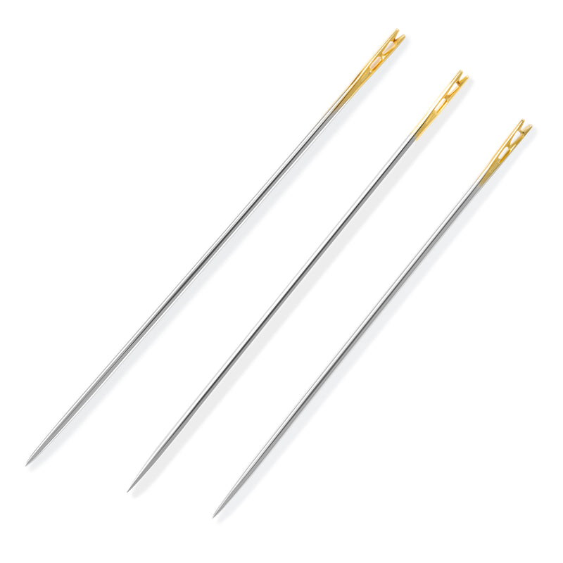 Load image into Gallery viewer, 3068|Dritz Gold-Eye Easy Threading Needles, Sizes 5/7/9, 12 pc