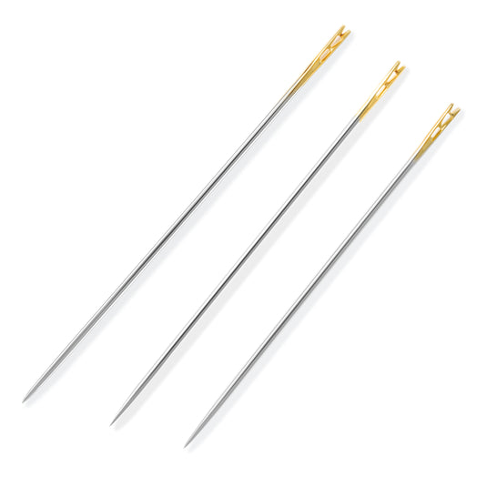 3068|Dritz Gold-Eye Easy Threading Needles, Sizes 5/7/9, 12 pc