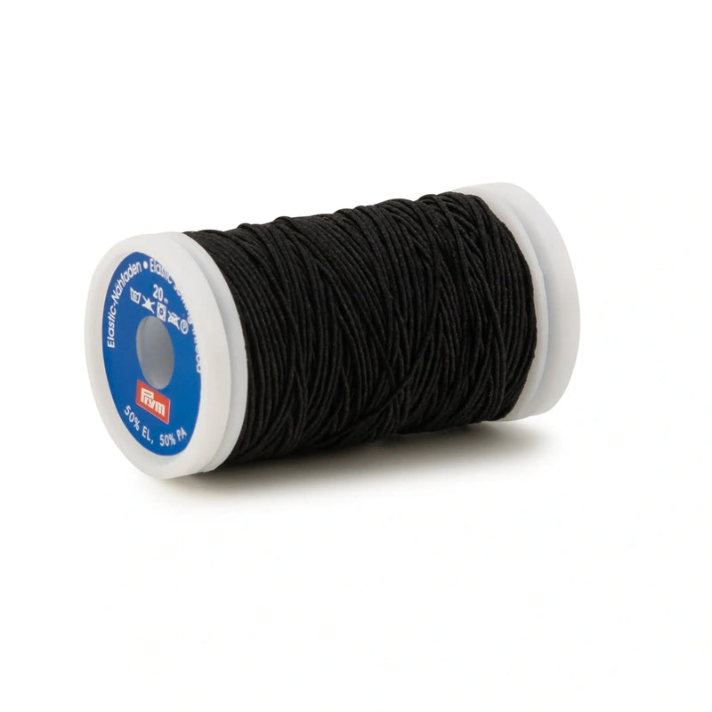Load image into Gallery viewer, 970010|Prym Elastic Sewing Thread, Black, 22 YD (20 M)
