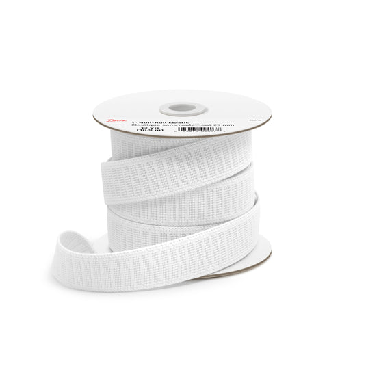 9407W|Dritz 1" Non-Roll Elastic, White, 12 yd