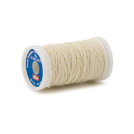 970013|Prym Elastic Sewing Thread, Natural, 22 YD (20 M)