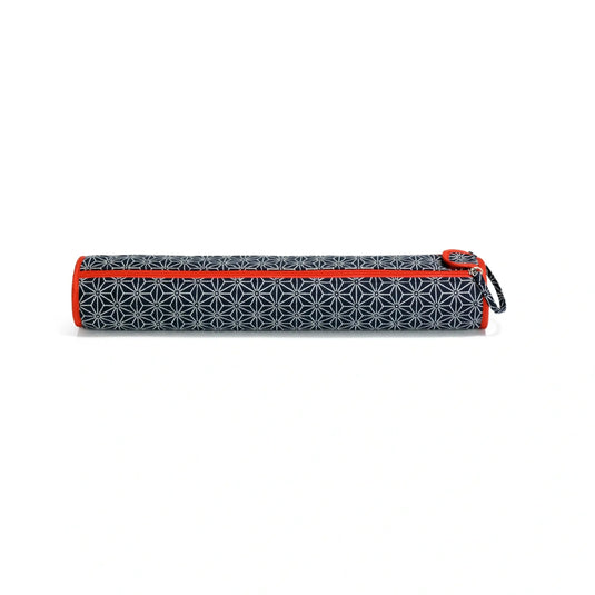 612033|Prym Knitting Needle Storage Roll & Organizer, Navy Geometric