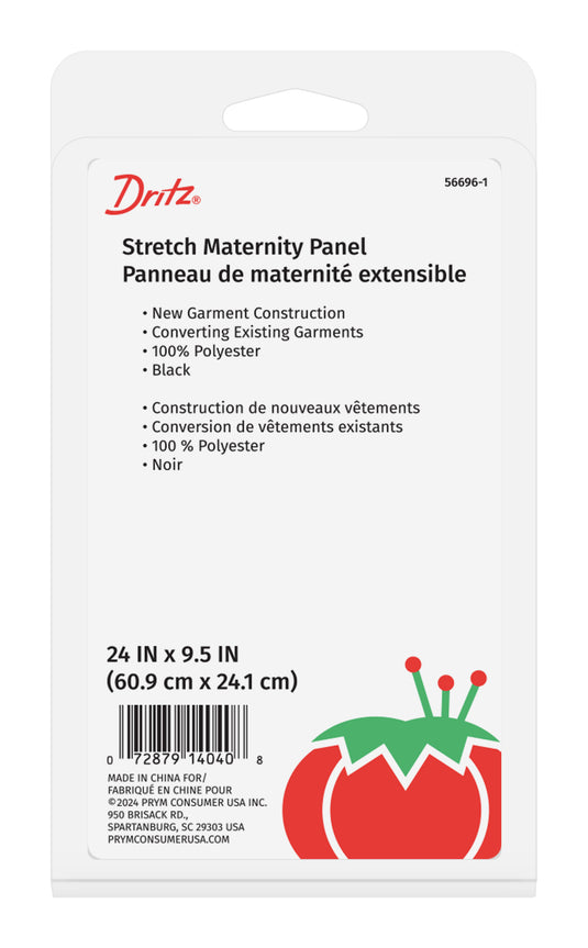 56696-1|Dritz Stretch Maternity Panel, Black
