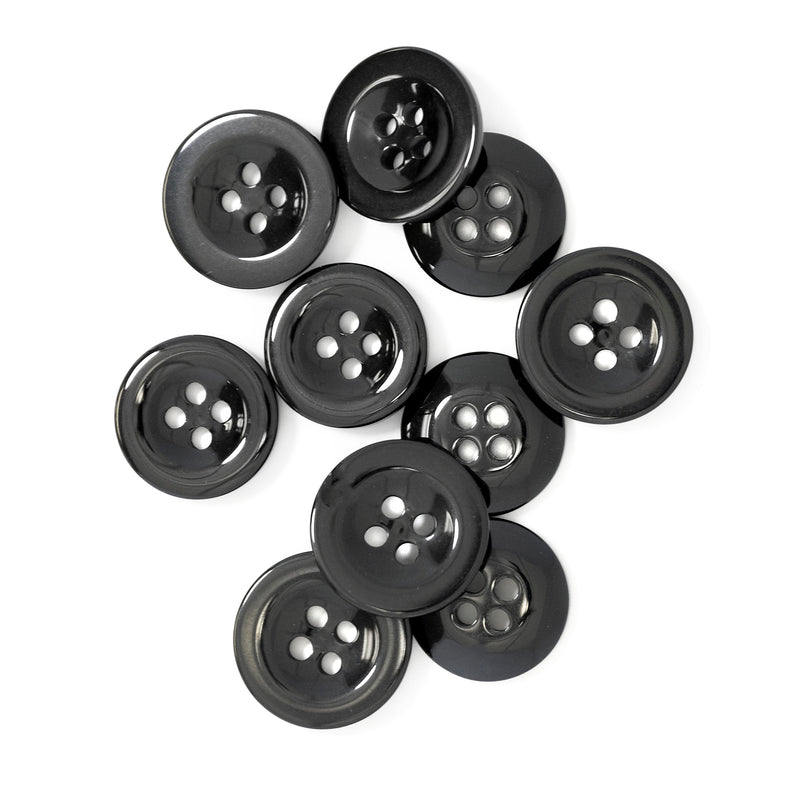 Load image into Gallery viewer, 25568|Dritz Waistband Buttons, Black, 15 &amp;17mm, 10 PC