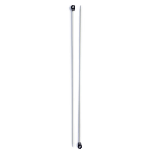 191476|Prym 16" Single Point Aluminum Knitting Needles, 4mm