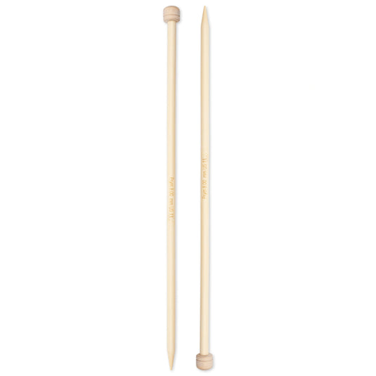 222122|Prym 13" Single Point Bamboo Knitting Needles, 8mm