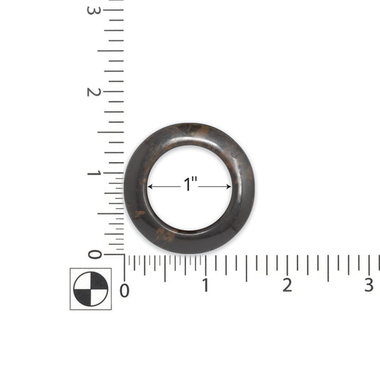 44451|Dritz 1" Plastic Curtain Grommets, Brown, 8 Sets