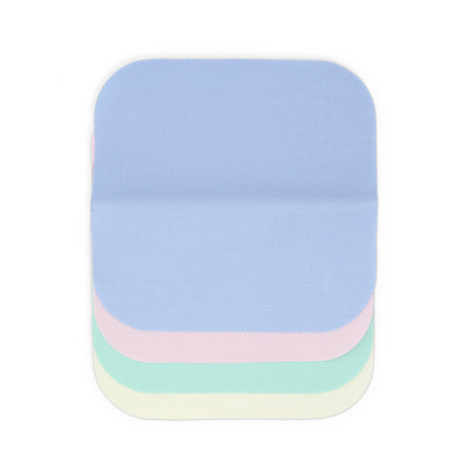 55277|Dritz Twill Iron-On Patches, 5" x 5", 4 pc, Pastel Assorted