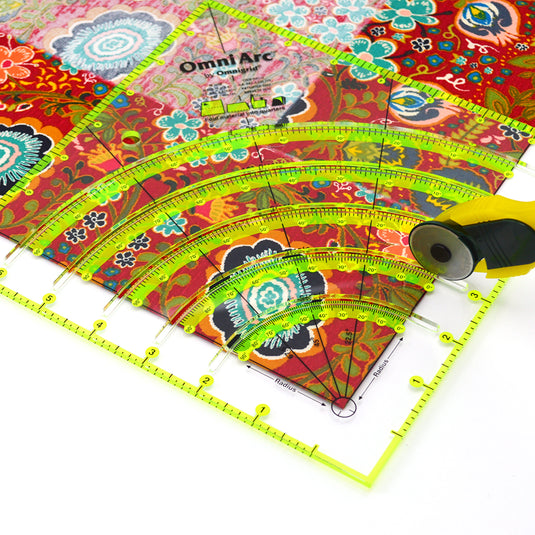 R4C12|Omnigrid Non-Slip Circle Cutter Ruler