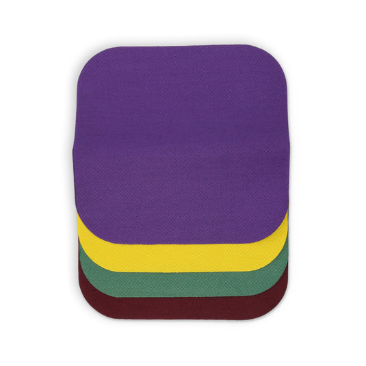 55276|Dritz Twill Iron-On Patches, 5" x 5", 4 pc, School Assorted